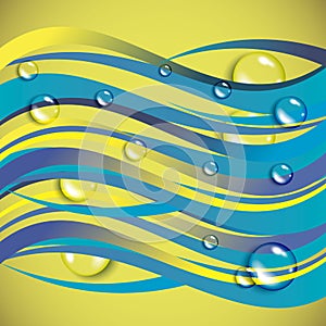 Wave vector background water abstract illustration