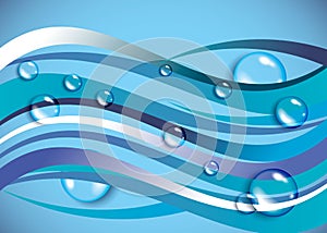 Wave vector background water abstract illustration