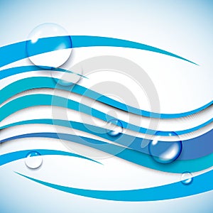 Wave vector background water abstract illustration