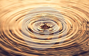 The wave from water drop