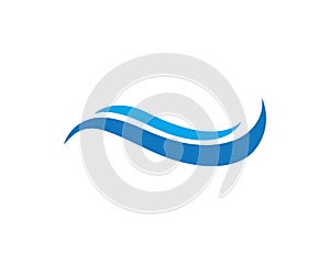 wave water logo beach vector