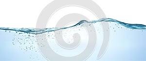 wave water surface with bubbles. vector
