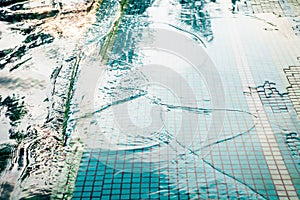 Wave of water in warter pool