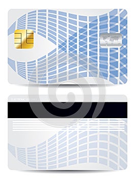 Waved credit card design