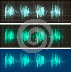 Waveform display of electric signals