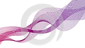 Abstract backdrop with colorful wave gradient lines