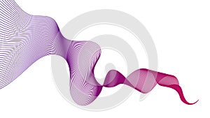 Abstract backdrop with colorful wave gradient lines