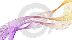 Abstract backdrop with colorful wave gradient lines