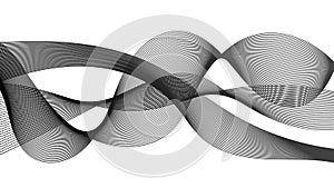 Abstract backdrop with monochrome wave