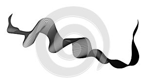 Abstract backdrop with monochrome wave