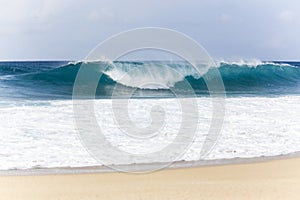 The waves of Banzai Pipeline, Hawaii