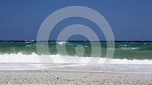 Waves on beach