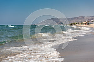 Waves on the beach photo