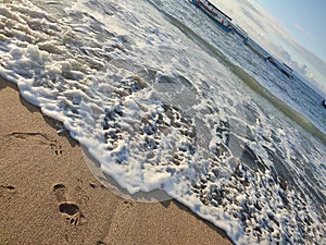 Waves blue Jerman beach