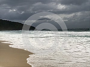 Waves on Blueys Beach, Australia