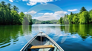 waves boating on lake