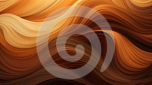 Waves in Brown Colors, abstract illustration