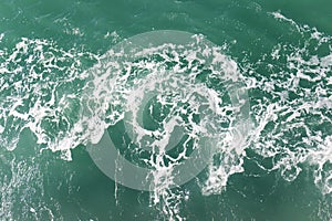 Waves bubbles ocean water background