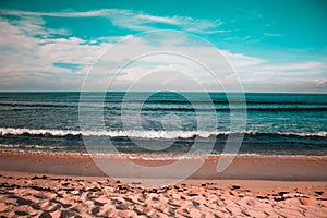 Amazing view of the waves in Cali.