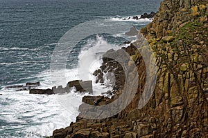 Waves on Cliffs at Greeb Zawn