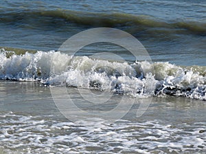 Waves coming ashore in Sanibel Florida