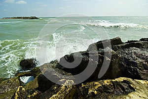 Waves Crashing At The Black Sea