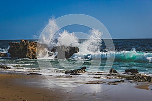 Waves Crashing on Laguna Beach