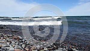 Waves Crashing on the North Shore of Lake Superior