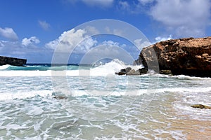 Waves Crashing On Rocks at Boca Ketu in Aruba