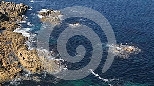 Waves Crushing on the Rocks in Brittany