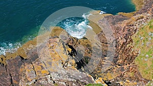 Waves Crushing on the Rocks in Brittany