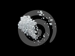 Waves of digital cloud