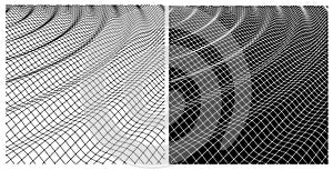 Waves distortion shape in space