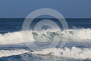 The waves at Haleiwa North Shore