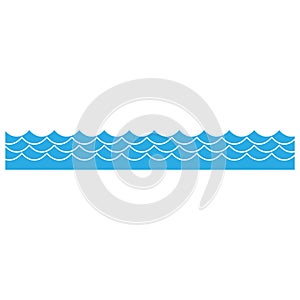 Waves icon vector. Wave illustration sign. ocean symbol. water logo.