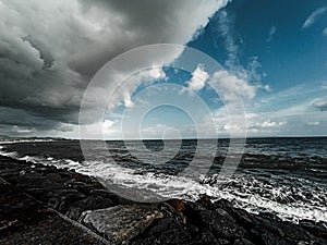 Waves in Lebih beach