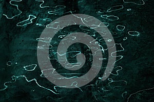 Glowing light lines, abstract light effect , shiny surface on dark background