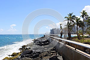 Waves and Palms - La Ventana al Mar Park - Condado, San Juan, Puerto Rico