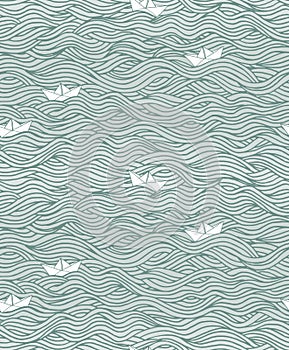 Waves and paper boats
