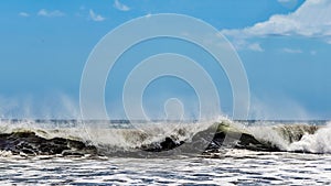 Waves at Playa Los Destiladeros located near Limon, Pedasi in Panama