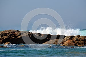 Waves and rocks