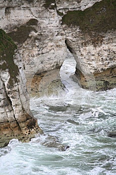 Waves on Rocks at Antrim Coast Portstewart N.Ireland