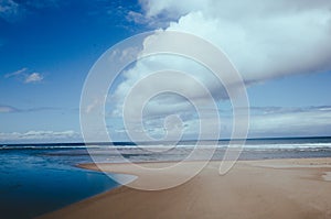 Coastline on the beach