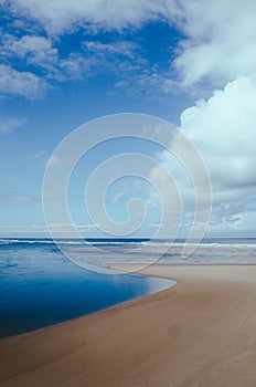 Coastline on the beach