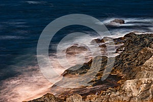 Waves and Rocks at Sozopol Town