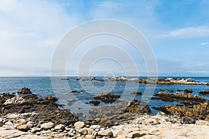 Waves on a Rocky Beach