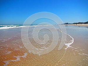 Waves rolling in Daytona Beach, Florida