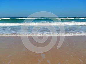 Waves rolling in Daytona Beach, Florida