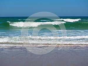 Waves rolling in Daytona Beach, Florida