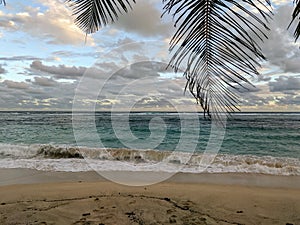 Waves on the Samoan beach